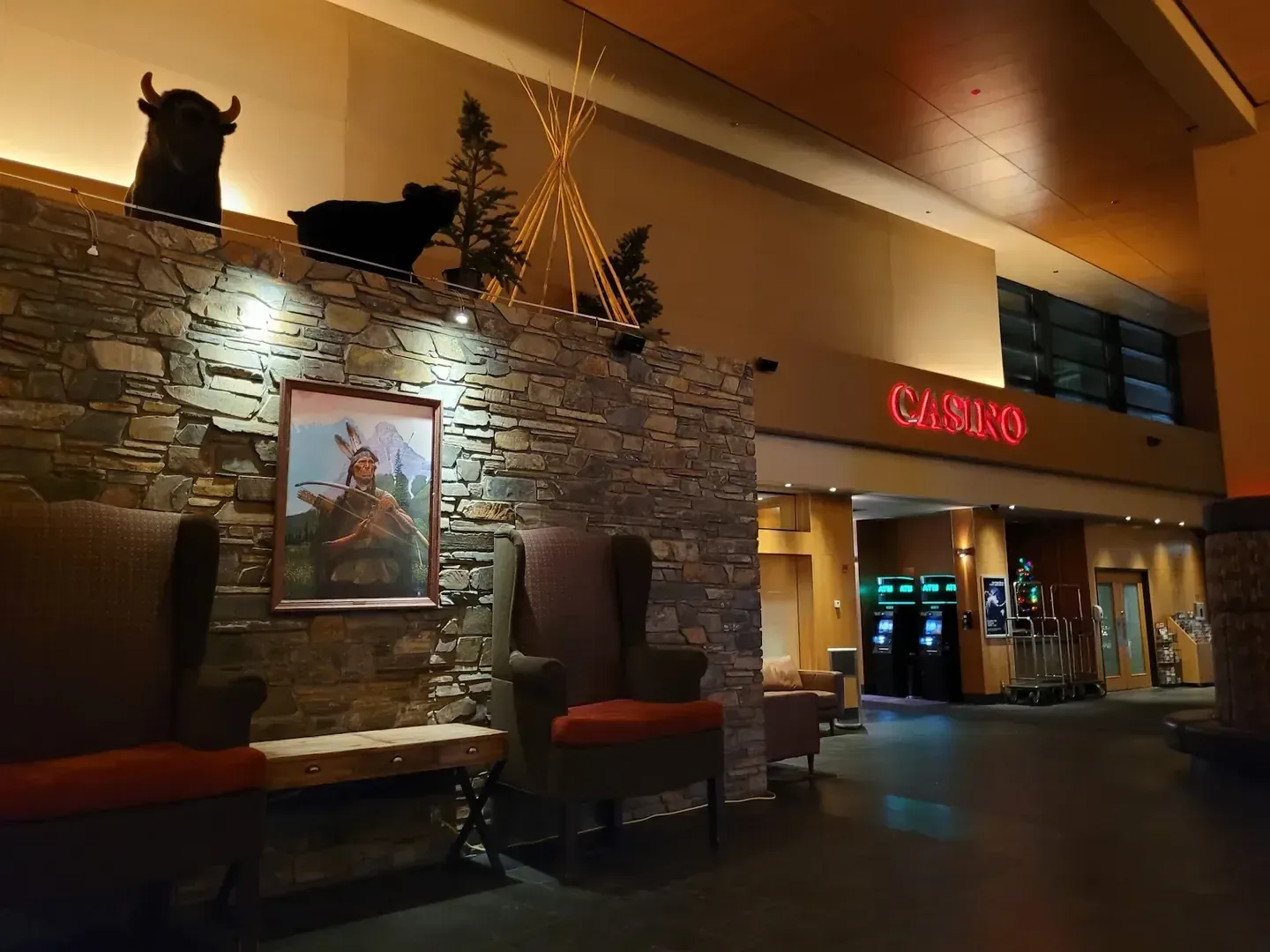 Mountain resort architecture against the Kananaskis landscape